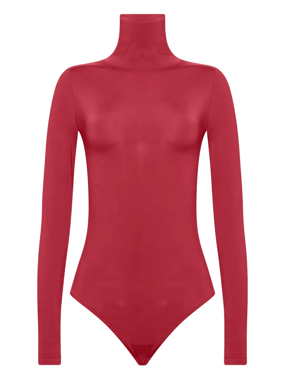 Wolford Colorado Cotton-blend Bodysuit In Red