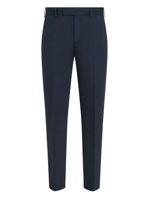 Zegna flat-front tapered trousers