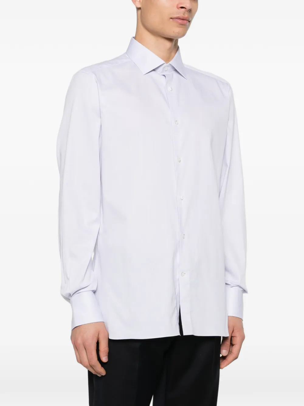 Zegna Overhemd met lange mouwen Grijs