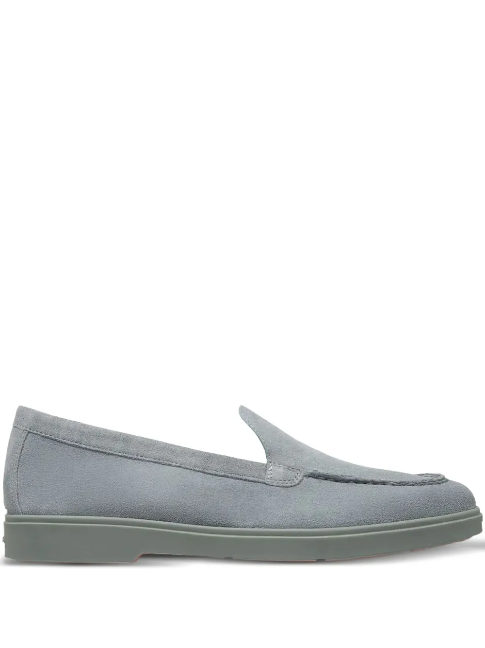 Santoni suede loafers Blue