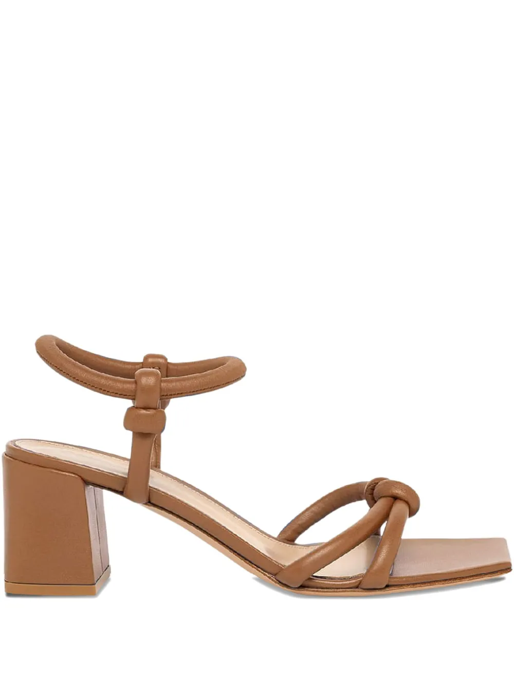 Gianvito Rossi 55 mm Juno leren sandalen Bruin