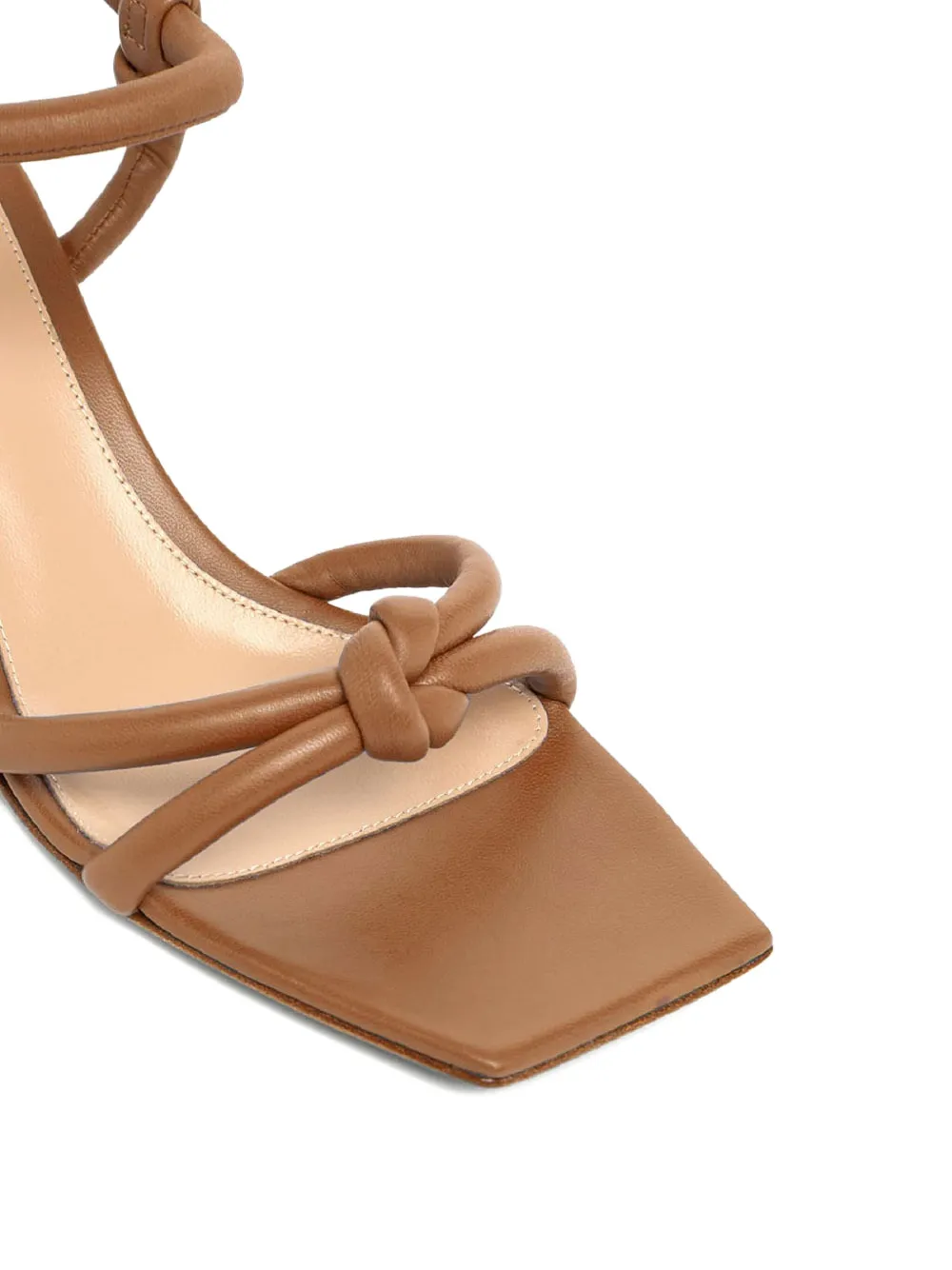 Gianvito Rossi 55 mm Juno leren sandalen Bruin
