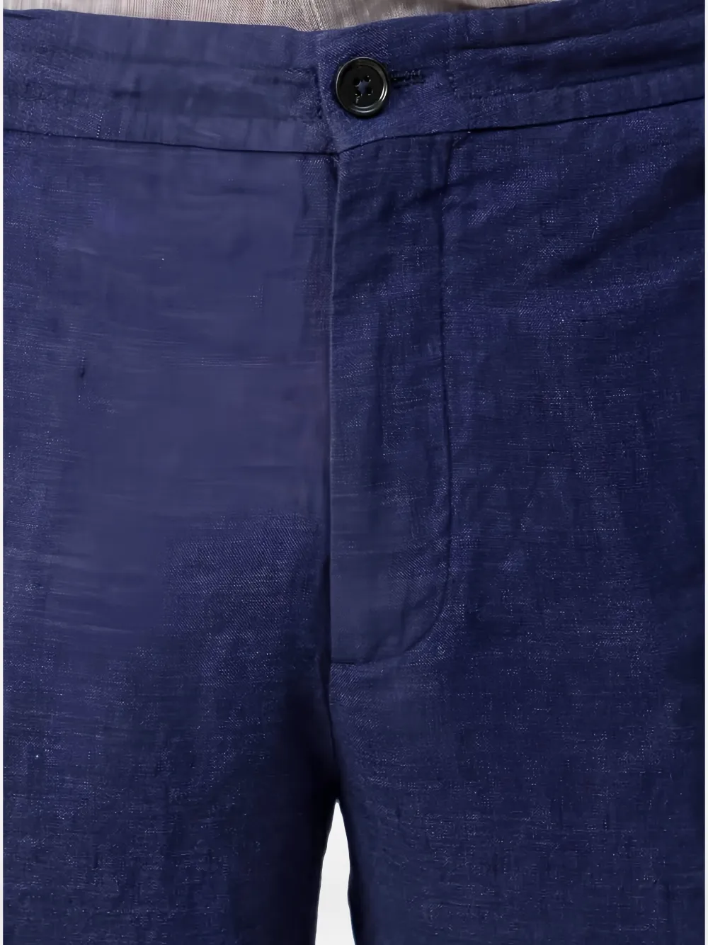 Zegna Linen Shorts In Blue