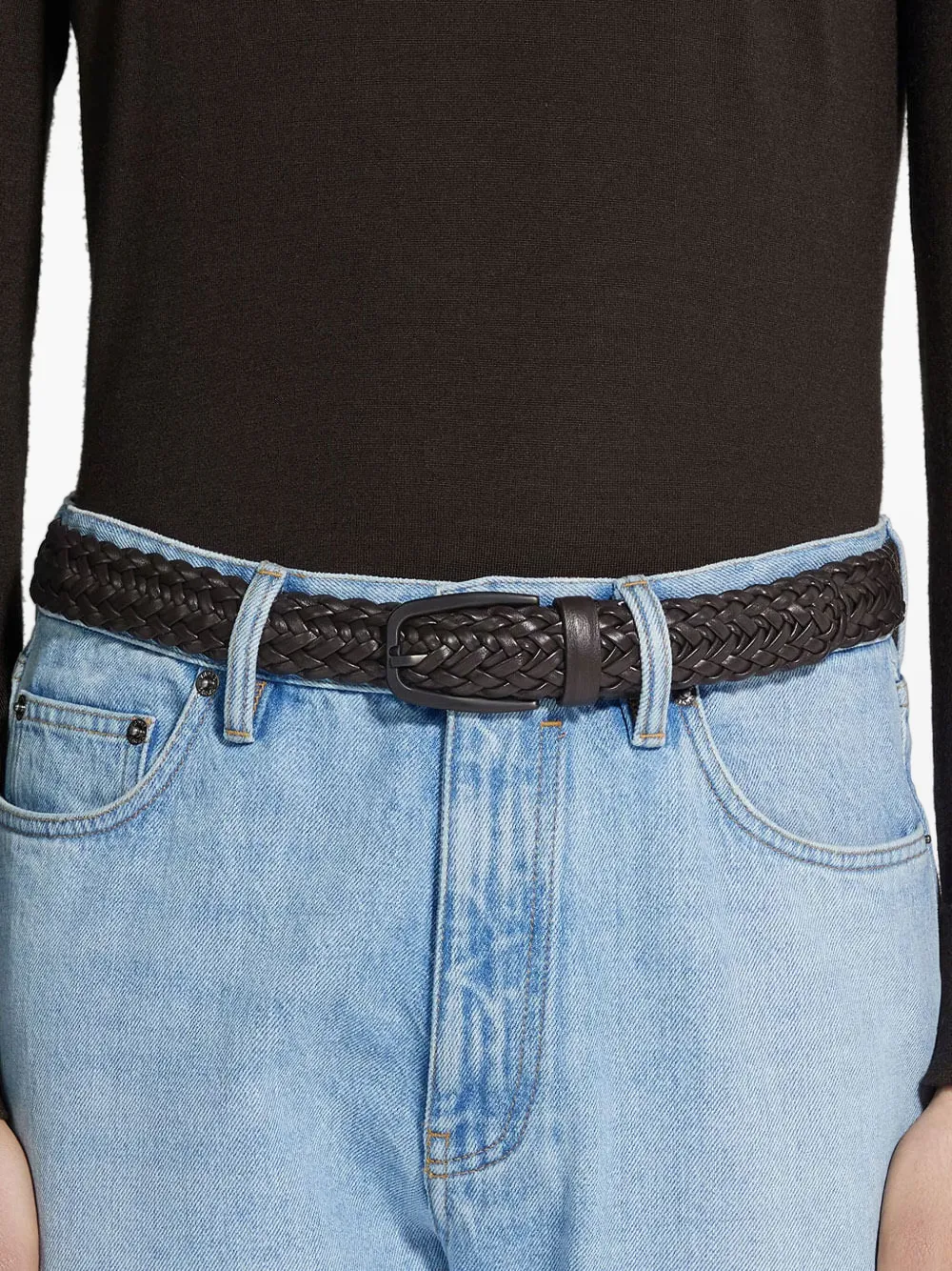 Zegna braided leather belt | Image 2