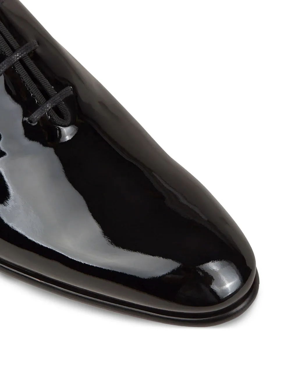 Santoni Payton lakleren Oxford schoenen Zwart