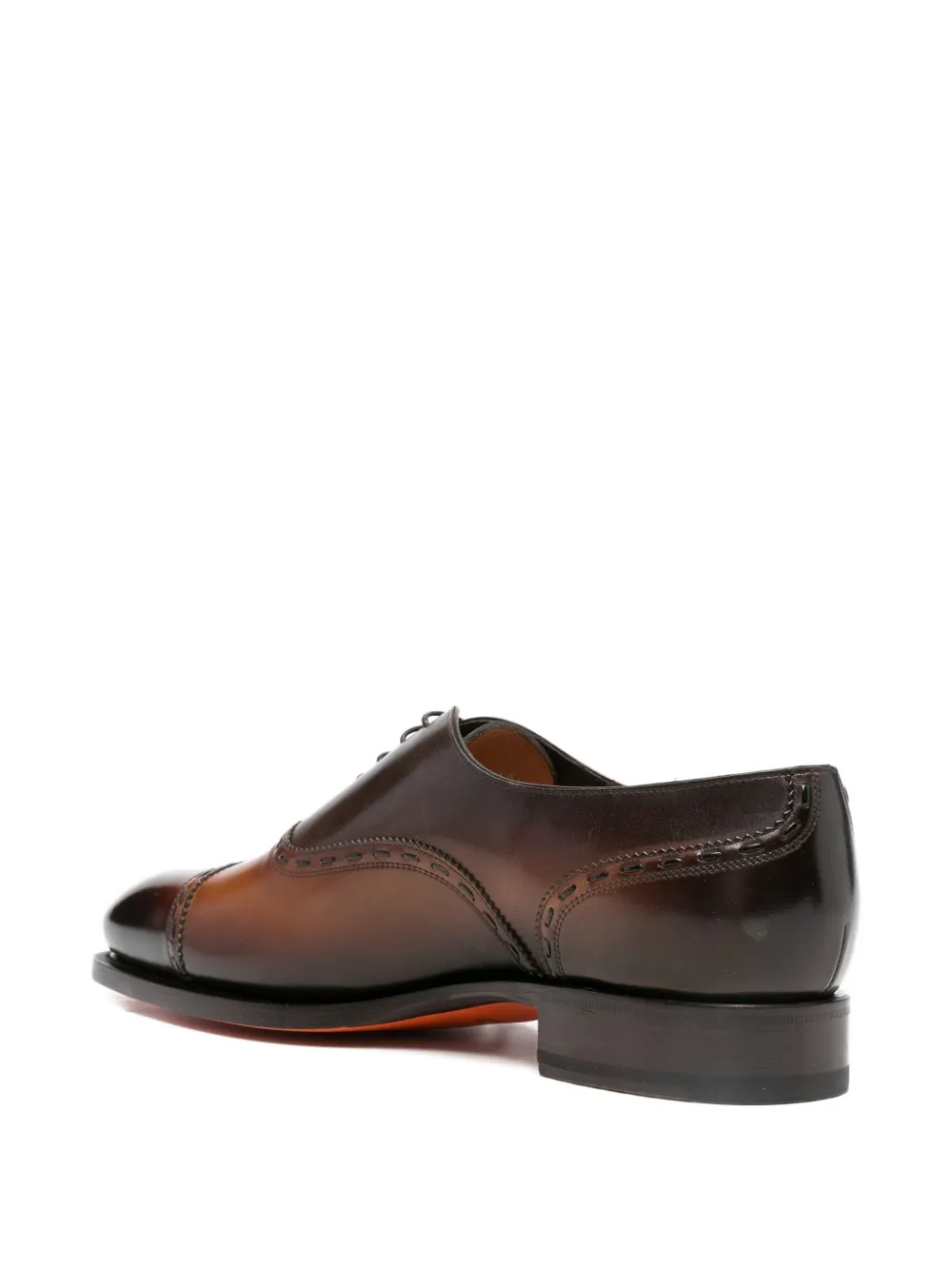Santoni Oxford veterschoenen Bruin