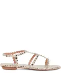 Aquazzura Tequila crystal-embellished sandals - White