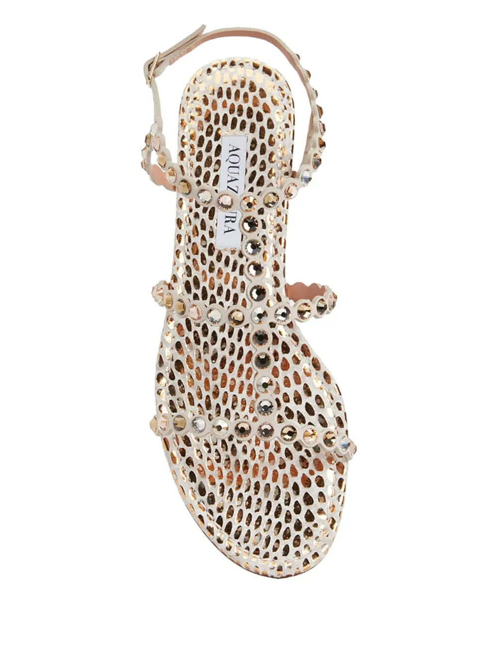 Aquazzura Tequila sandalen verfraaid met kristal Wit