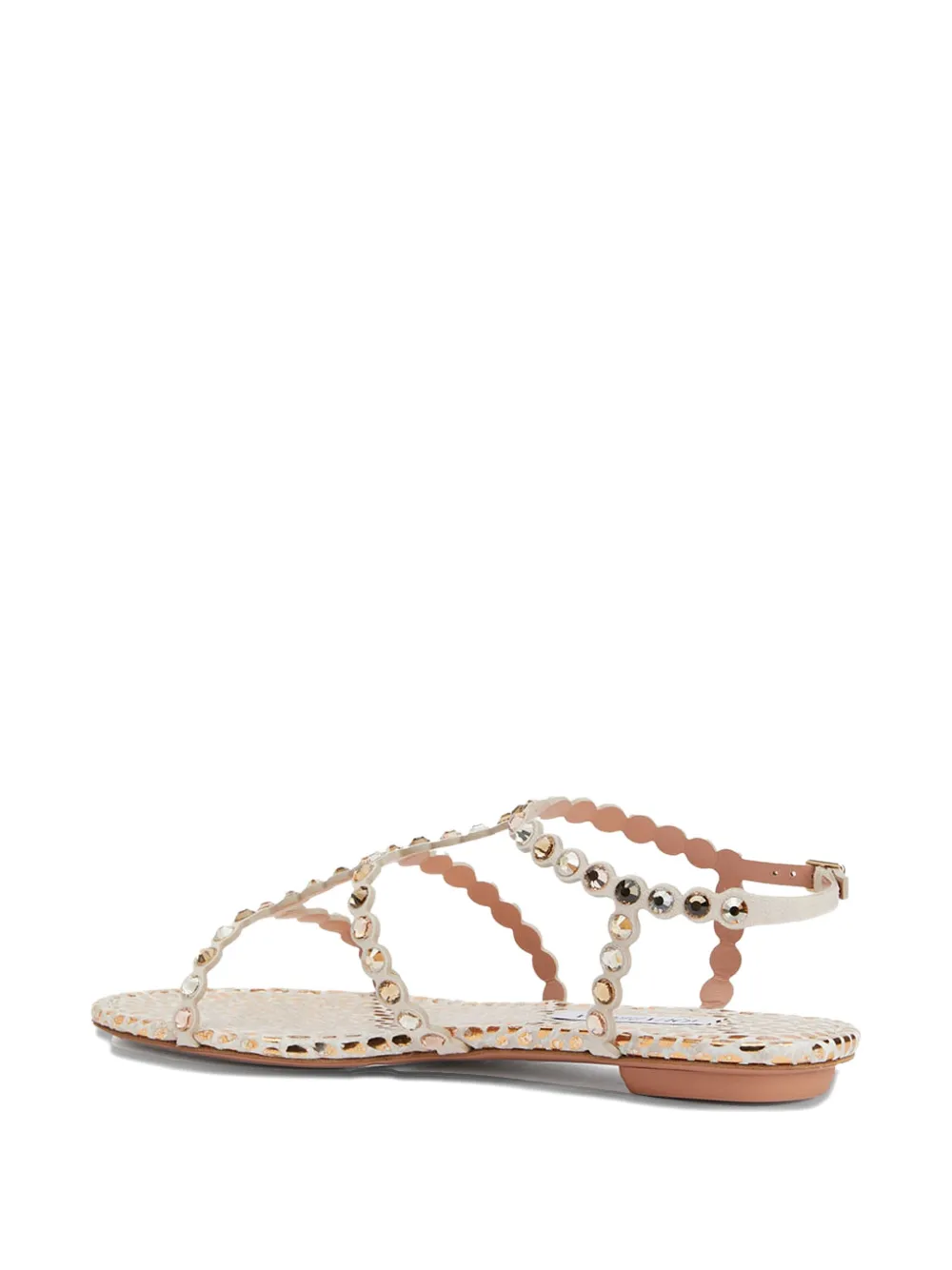 Aquazzura Tequila sandalen verfraaid met kristal Wit