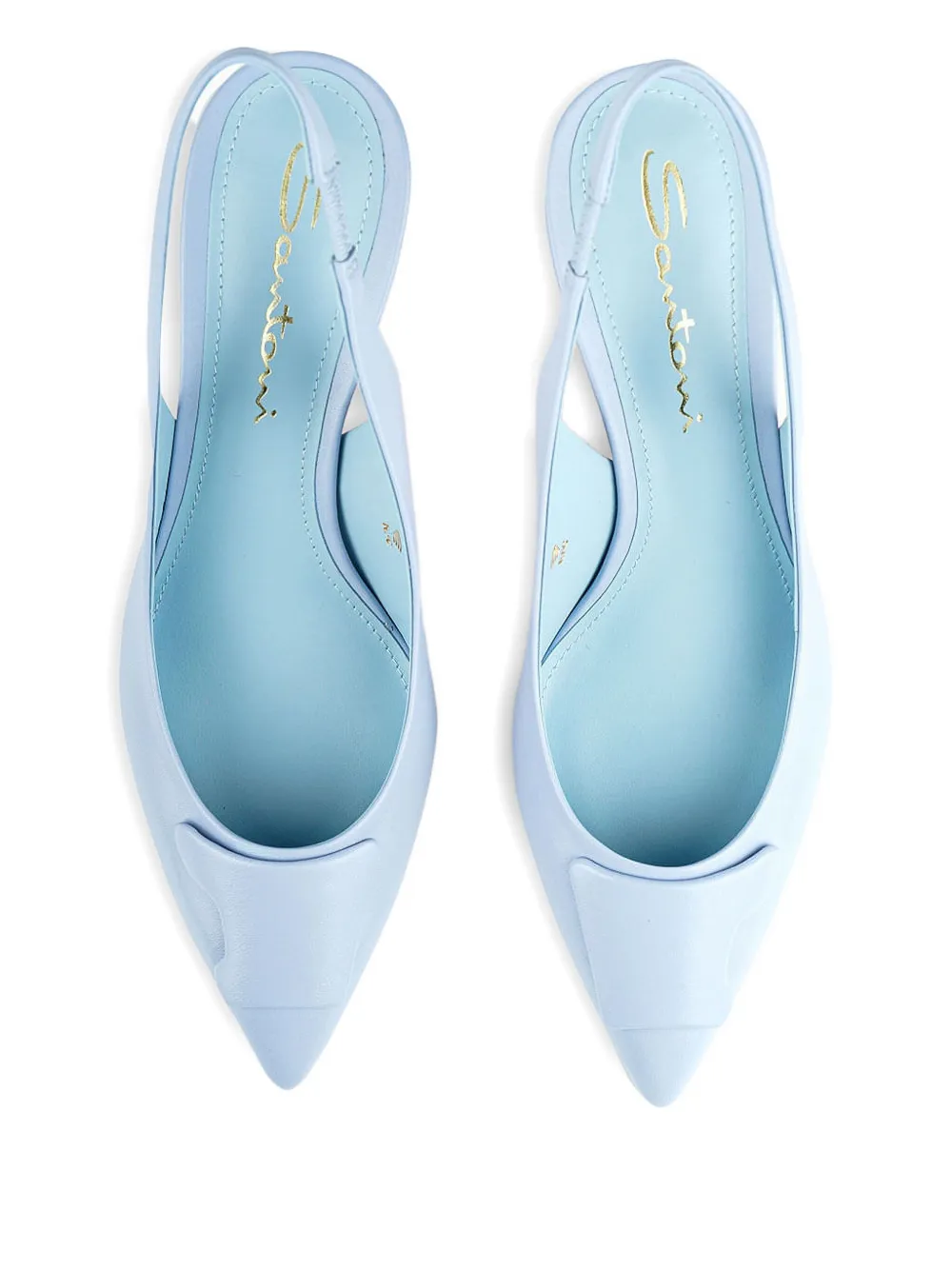 Santoni 65 mm Sibile slingback pumps Blauw