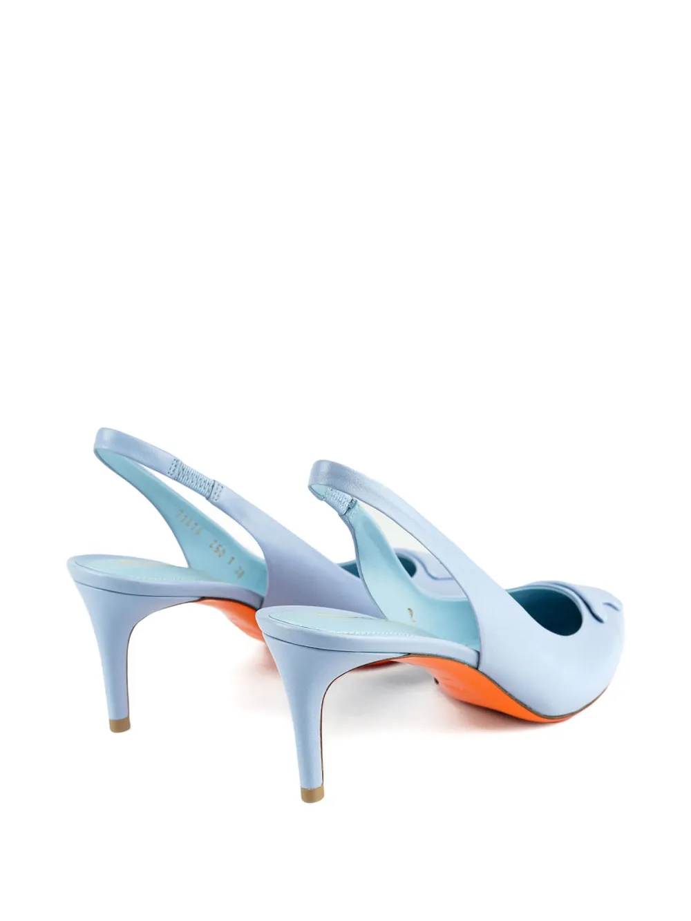 Santoni 65 mm Sibile slingback pumps Blauw