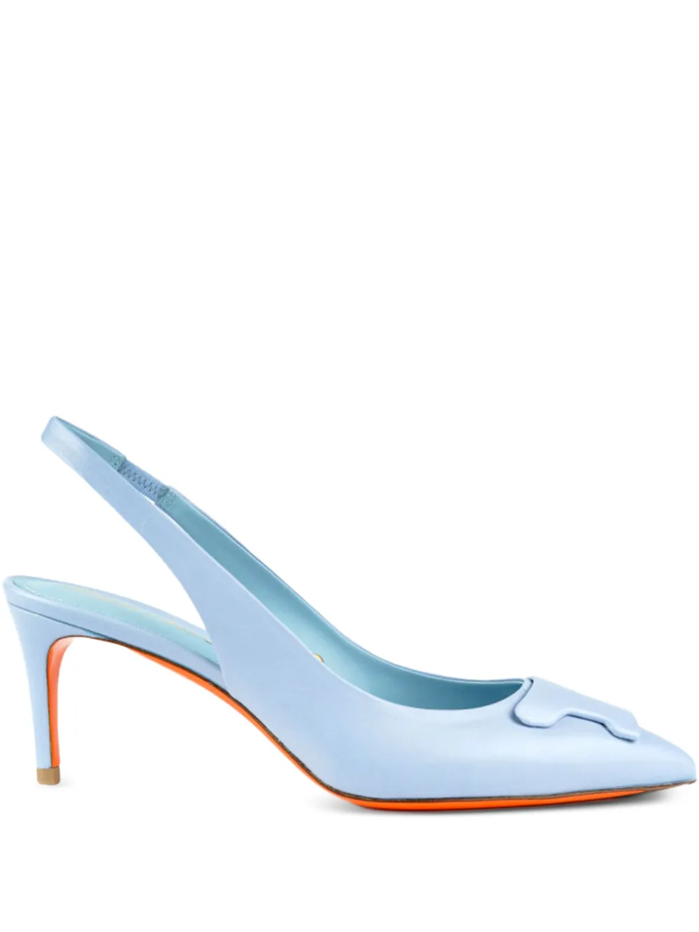 Santoni 65 mm Sibile slingback pumps Blauw