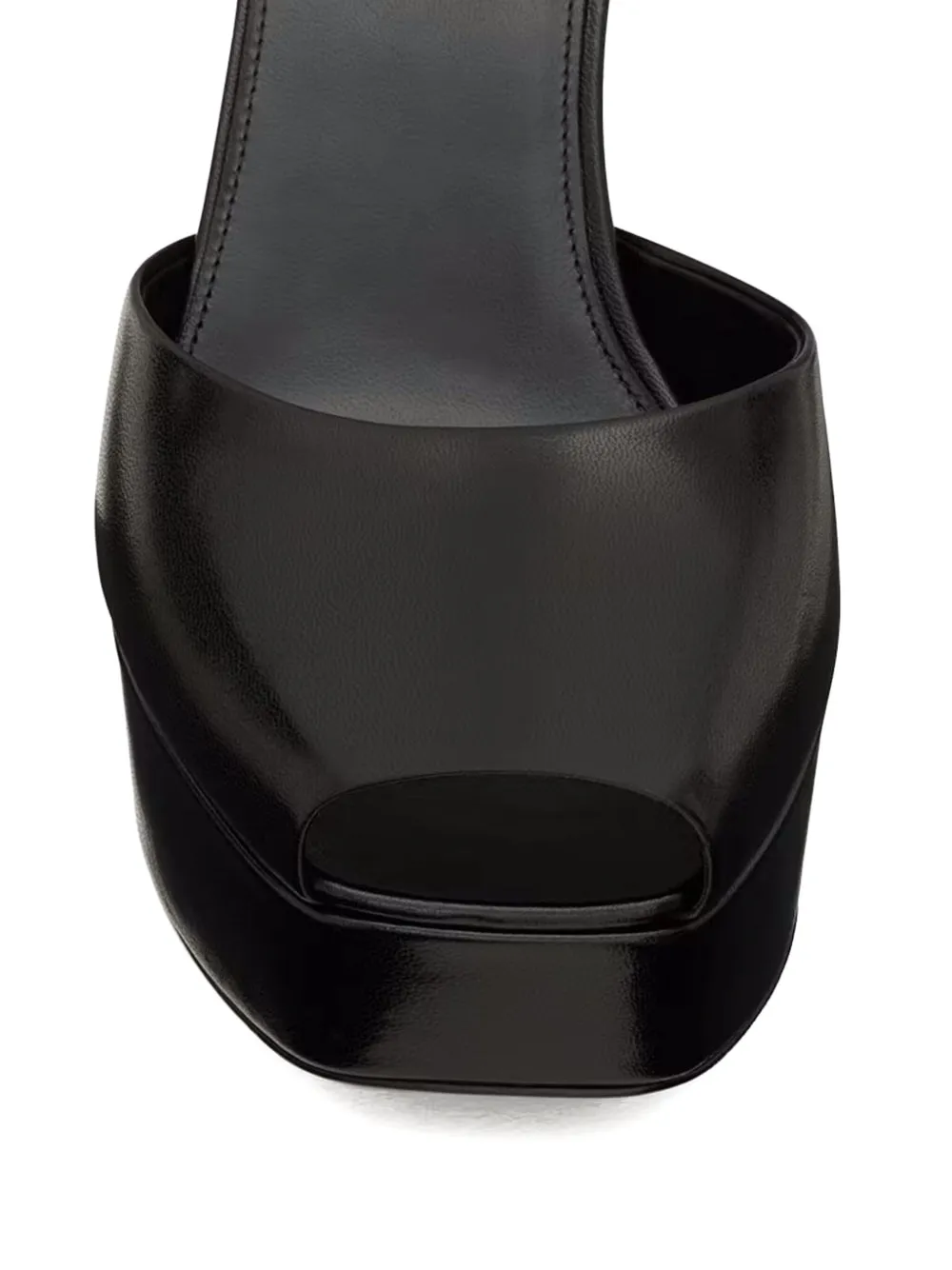 Saint Laurent 120 mm La Scandale sandalen met plateauzool Zwart