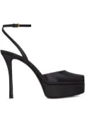 Saint Laurent 120mm La Scandale platform sandals - Black