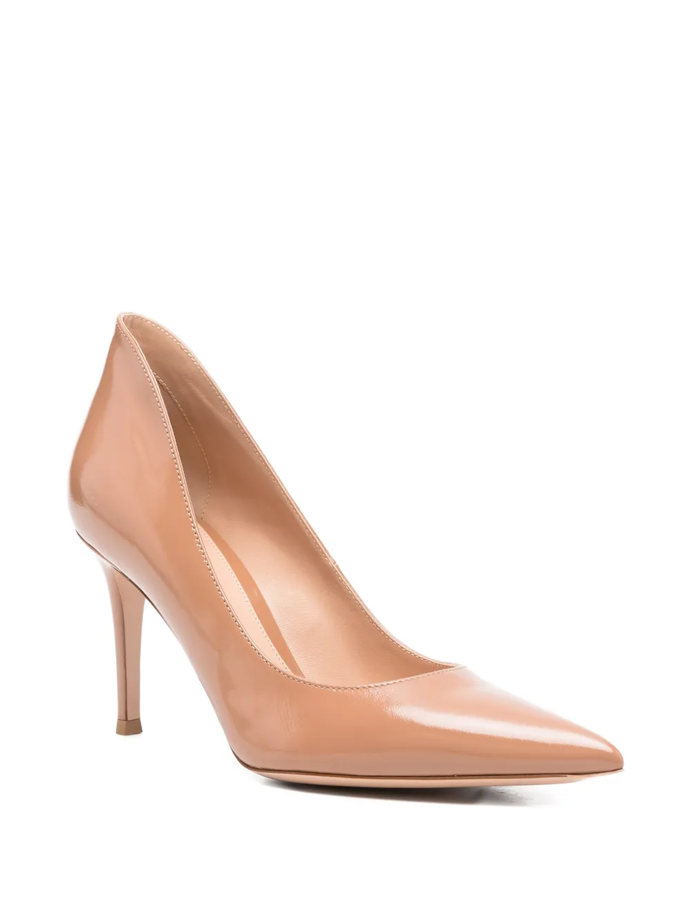 Gianvito Rossi Pumps met puntige neus Bruin