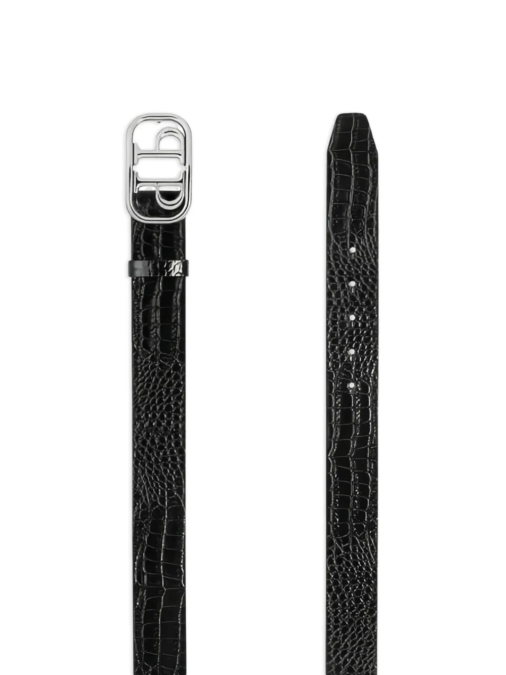 Philipp Plein logo-plaque crocodile-effect belt | Image 2