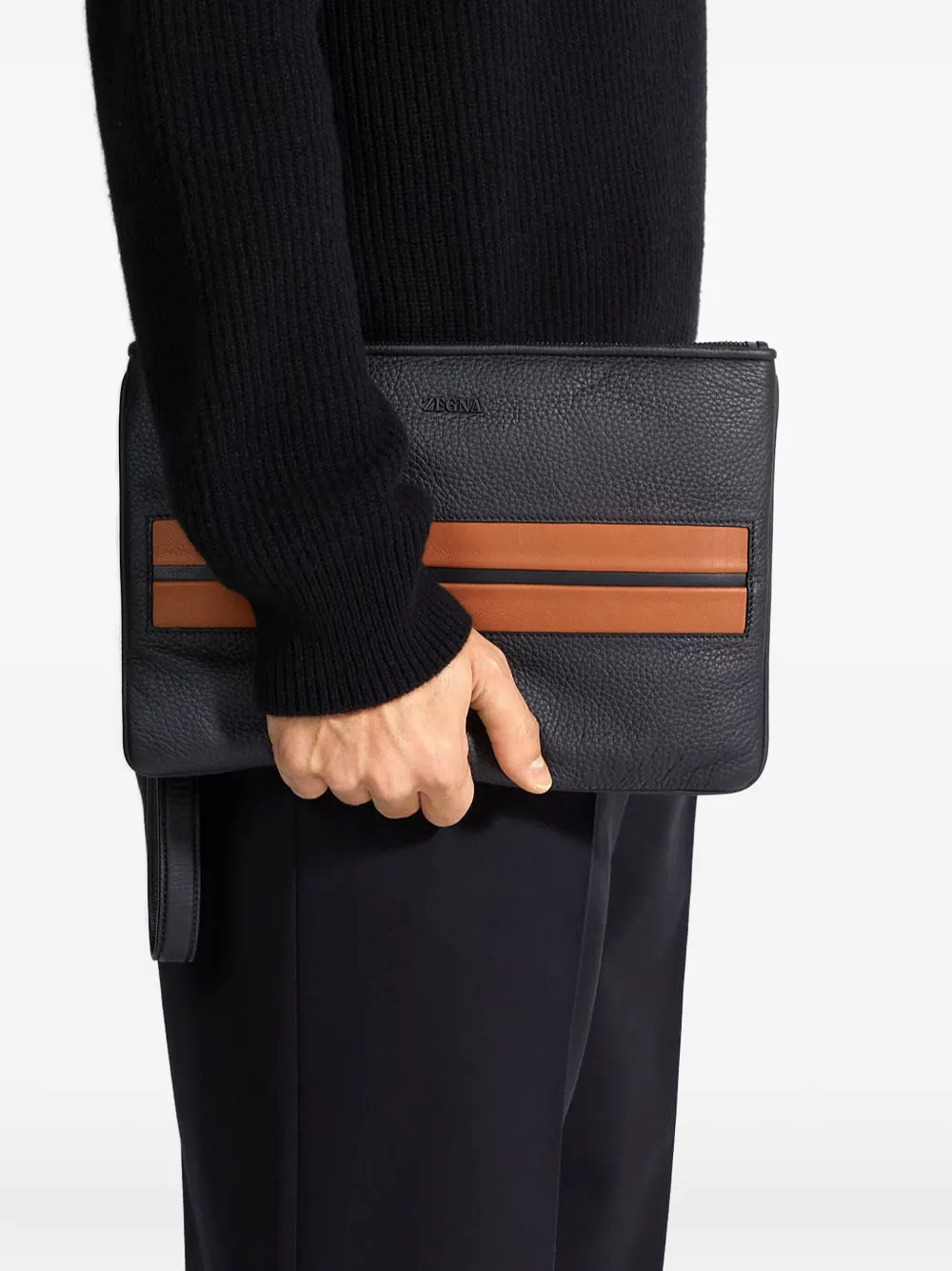 Zegna pochette en cuir | Image 2