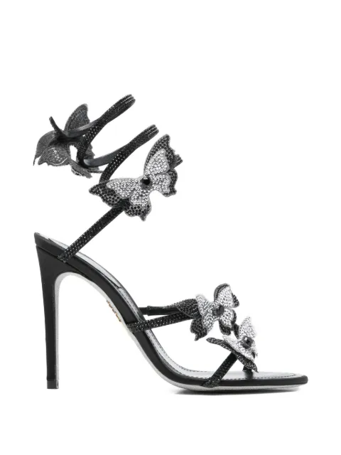 René Caovilla butterfly-embellished sandals
