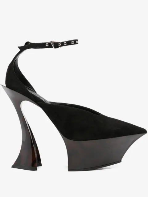 Mugler 140mm platform pumps