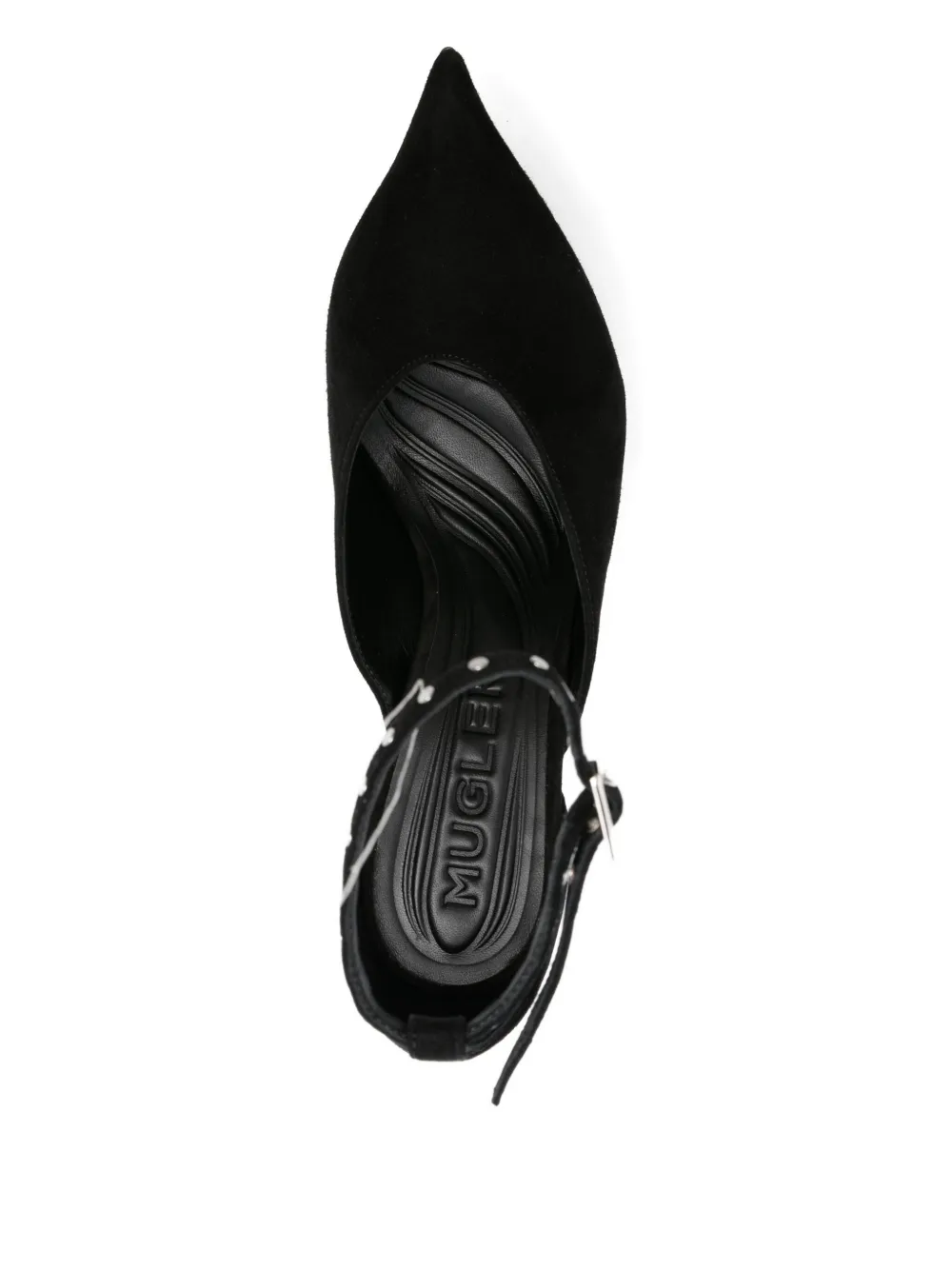 Mugler 140mm platform pumps Black