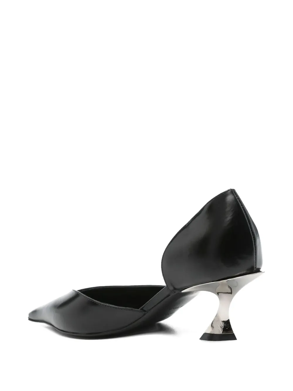 Mugler 55mm Fang sculpted-heel pumps Black