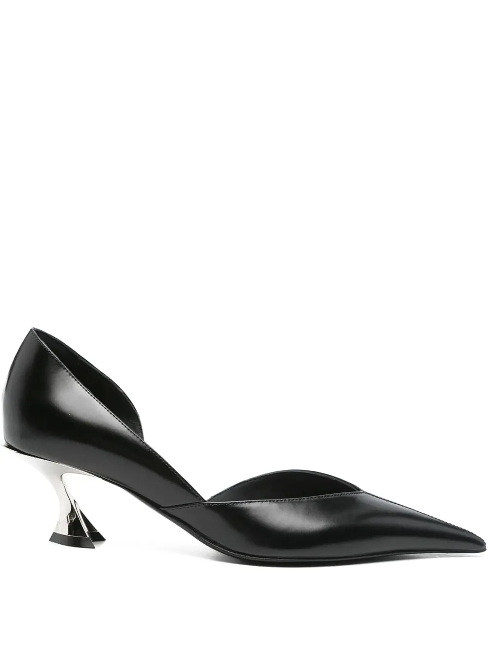 Mugler 55mm Fang sculpted-heel pumps Black