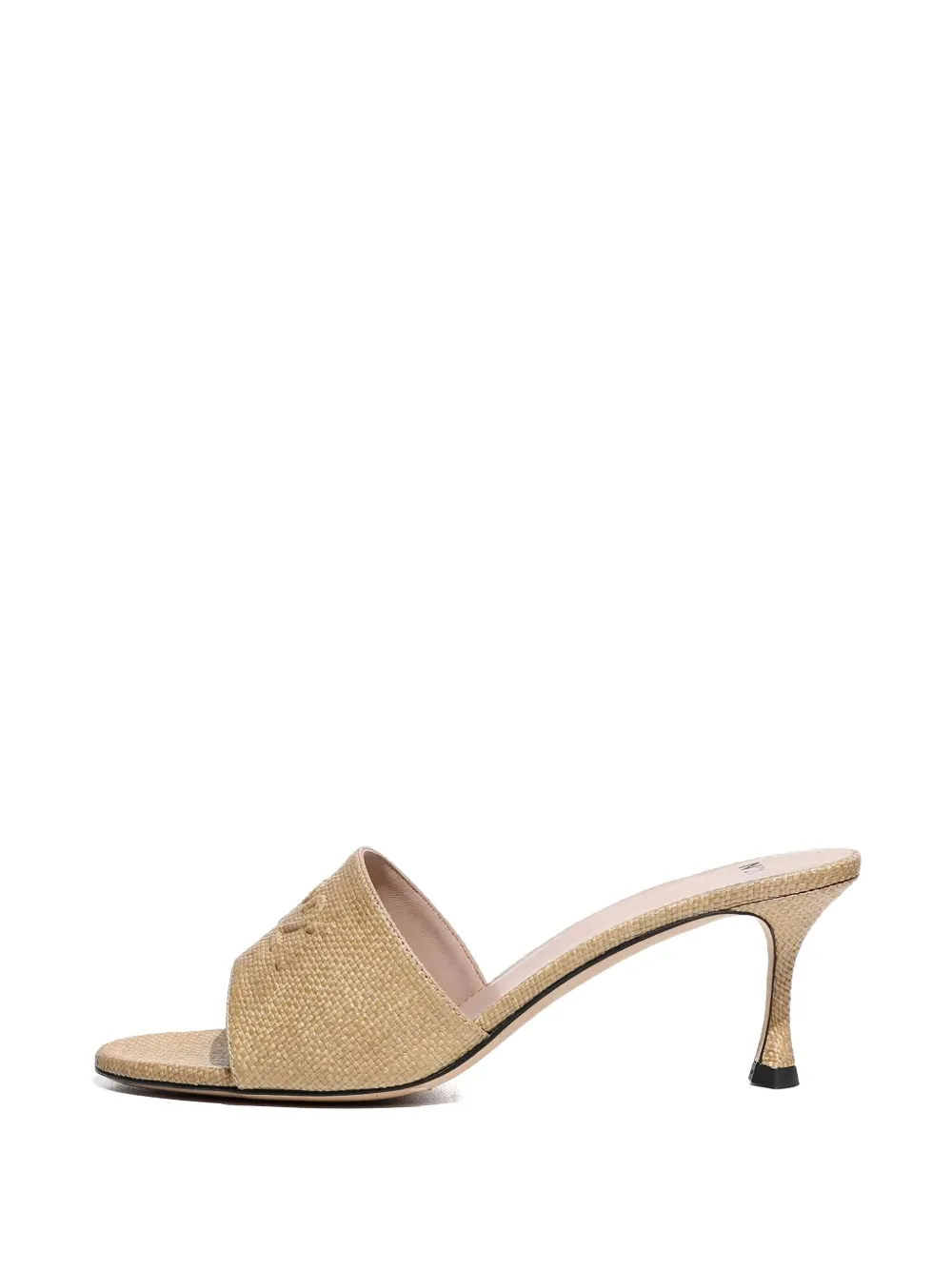 Nº21 logo-embossed woven sandals Neutrals