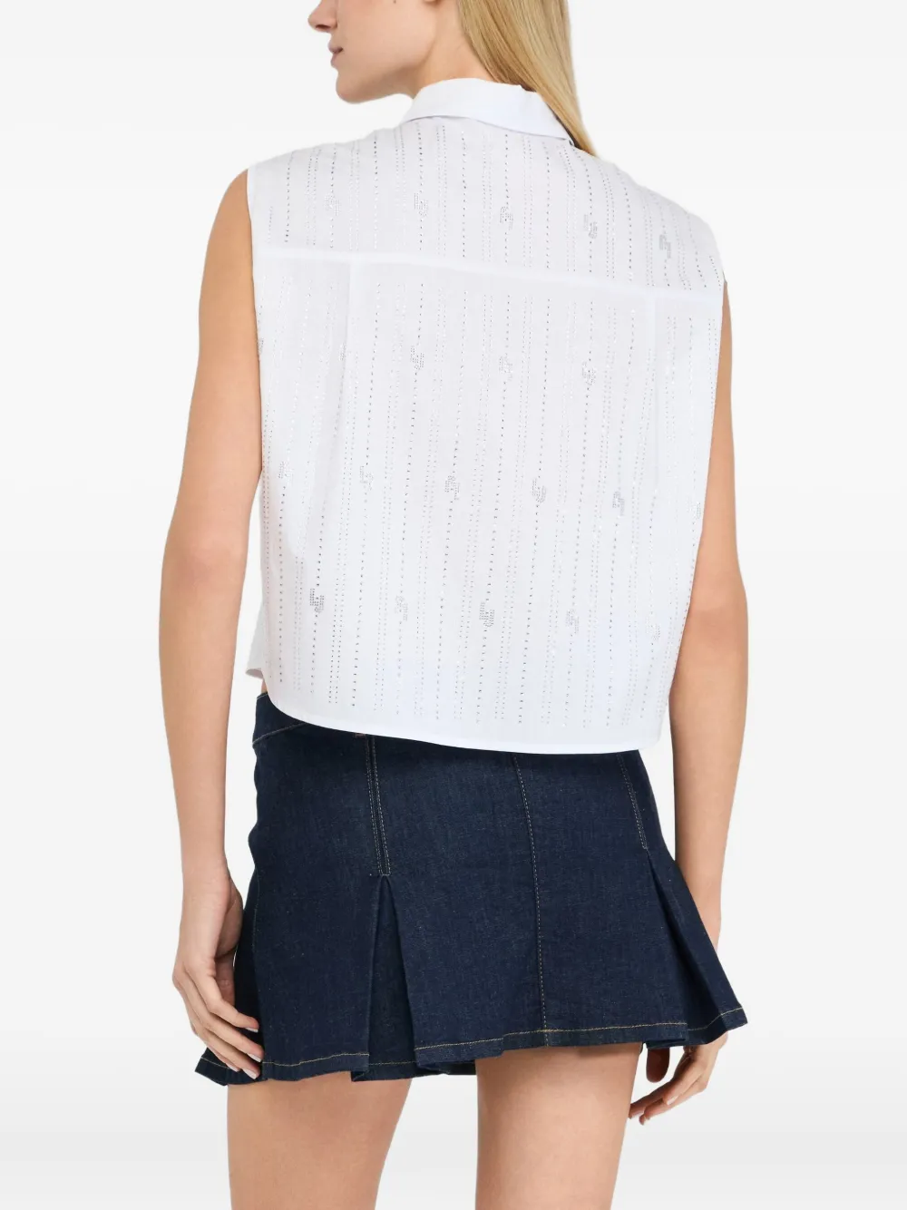 LIU JO Blouse verfraaid met stras Wit