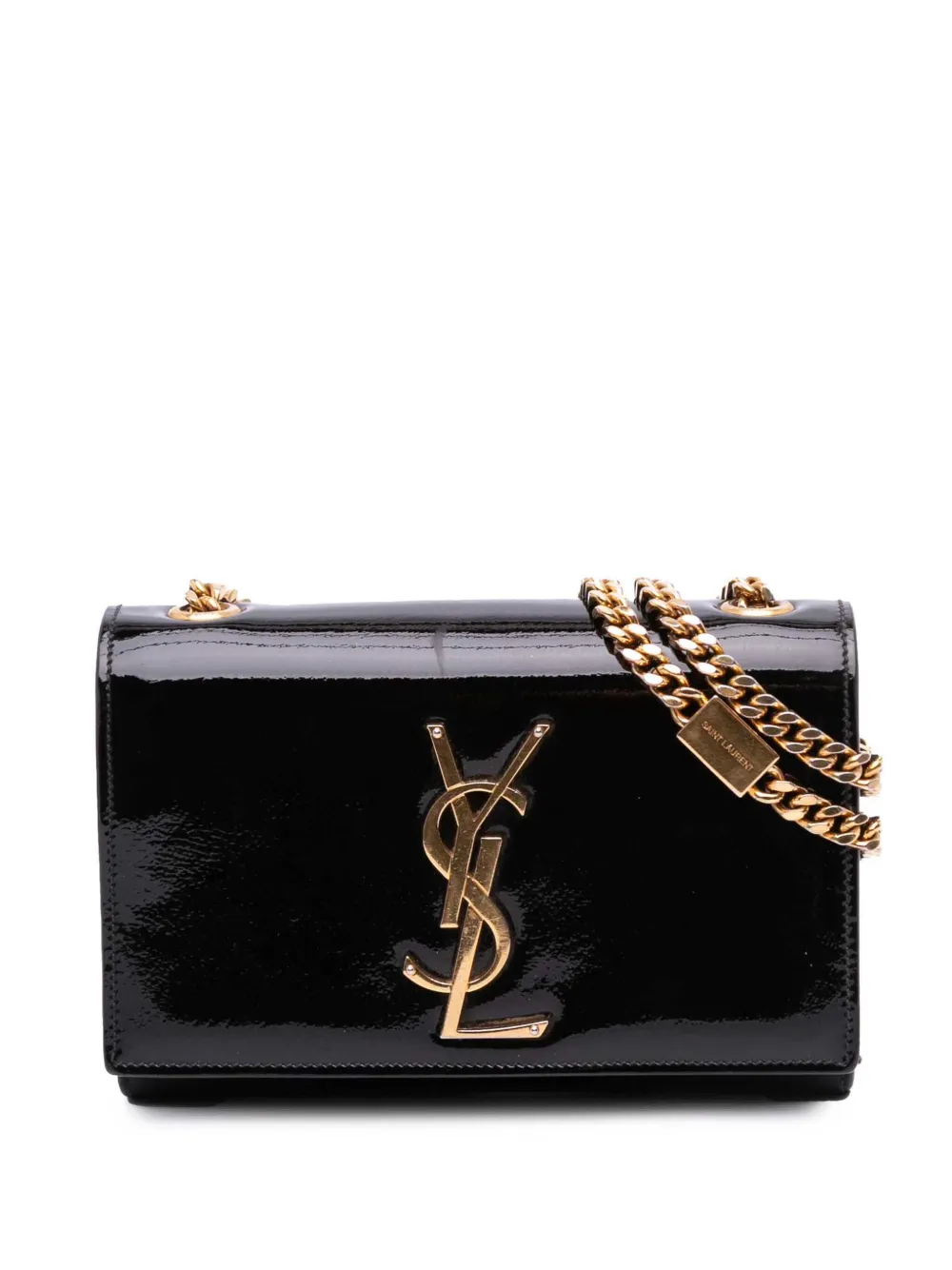 Pre-owned Saint Laurent 2015 Small Patent Monogram Kate Crossbody Bag