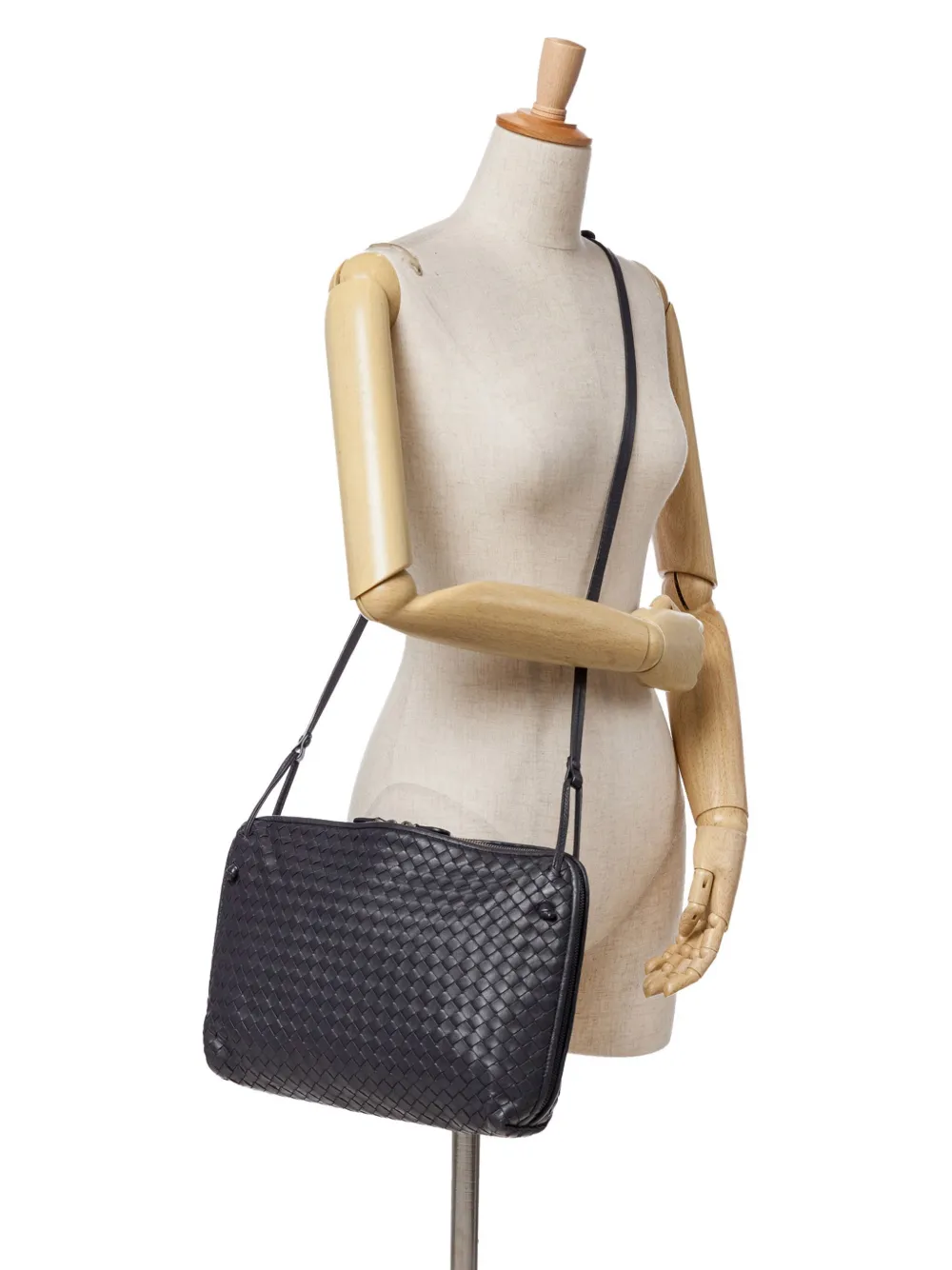 Bottega Veneta Pre-Owned شنطة كروس 'نوديني' كبيرة جلد لين بتصميم إنترشياتو 2010 | كلاسيكيات | Image 2
