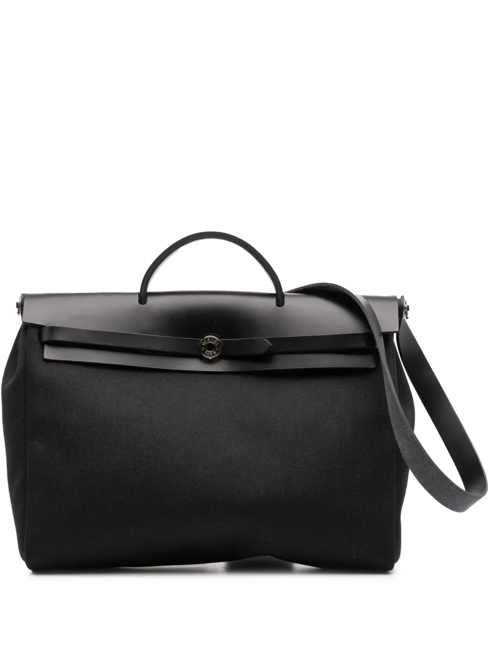 Hermès Pre-Owned 2000-2025 Toile Herbag Zip 39 satchel - ブラック Hermès Pre-Owned 2000-2025 Toile Herbag Zip 39 satchel - ブラック