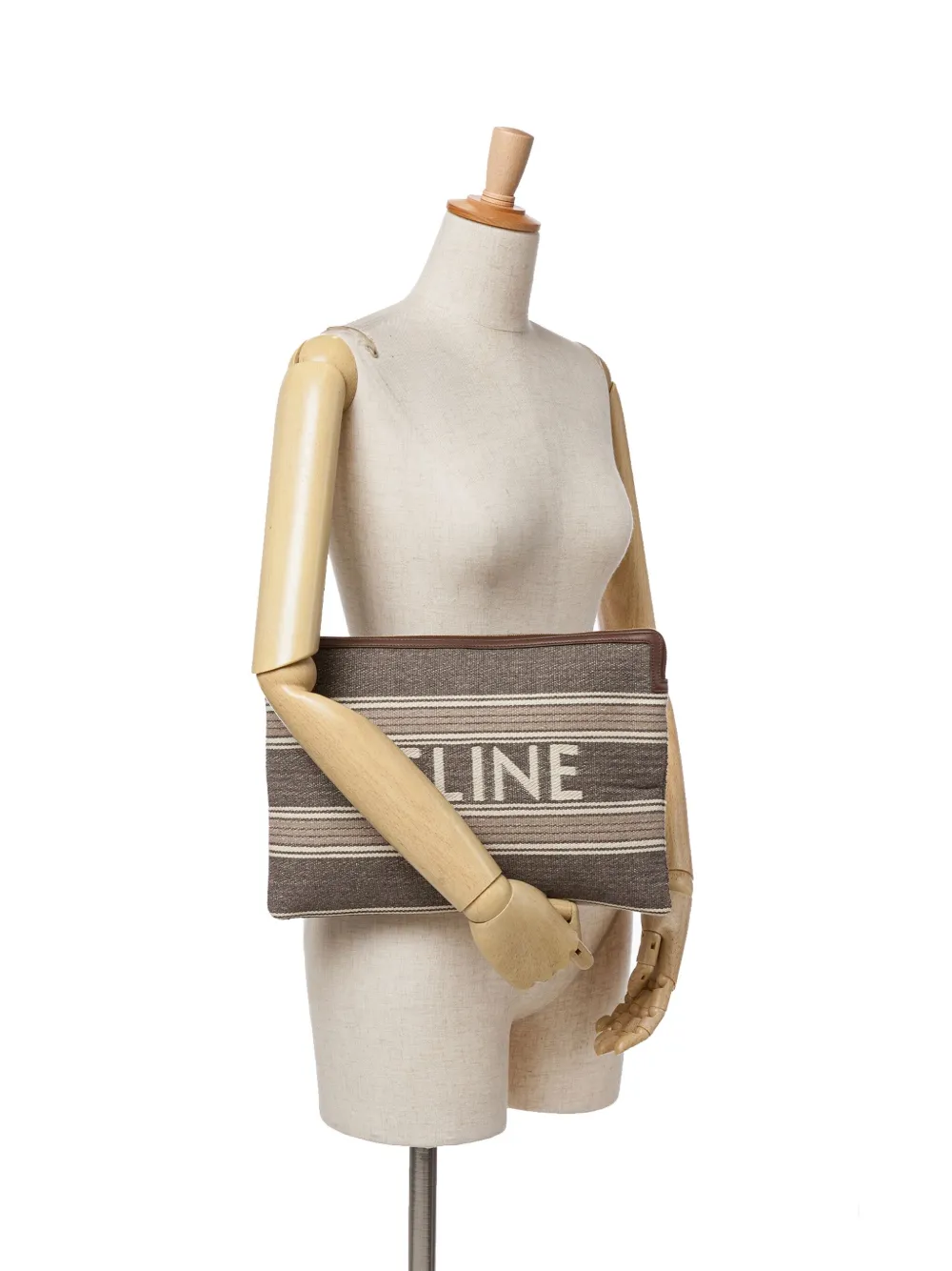 Céline Pre-Owned 2020 Large Canvas Logo clutch bag | Pre-Owned | Image 2