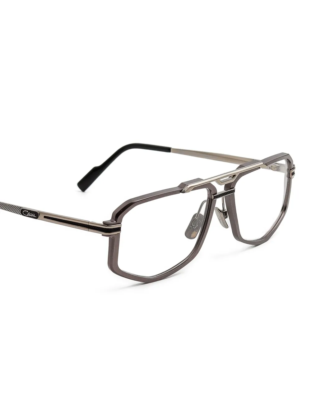 Cazal Bril met achthoekig montuur Zilver