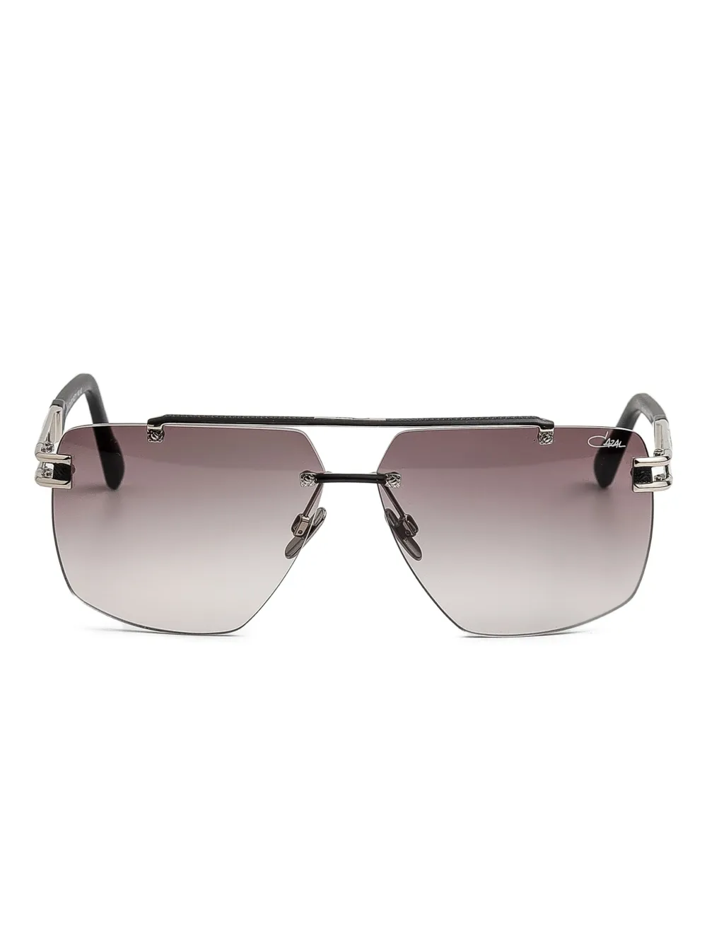Cazal geometric-frame gradient sunglasses | Black | Image 1