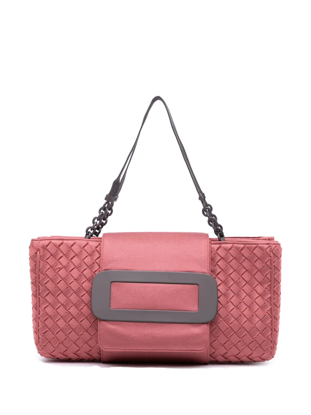 Bottega Veneta Pre-Owned 2012-2024 Canvas Intrecciato Buckle Flap handbag | Pink | Image 1