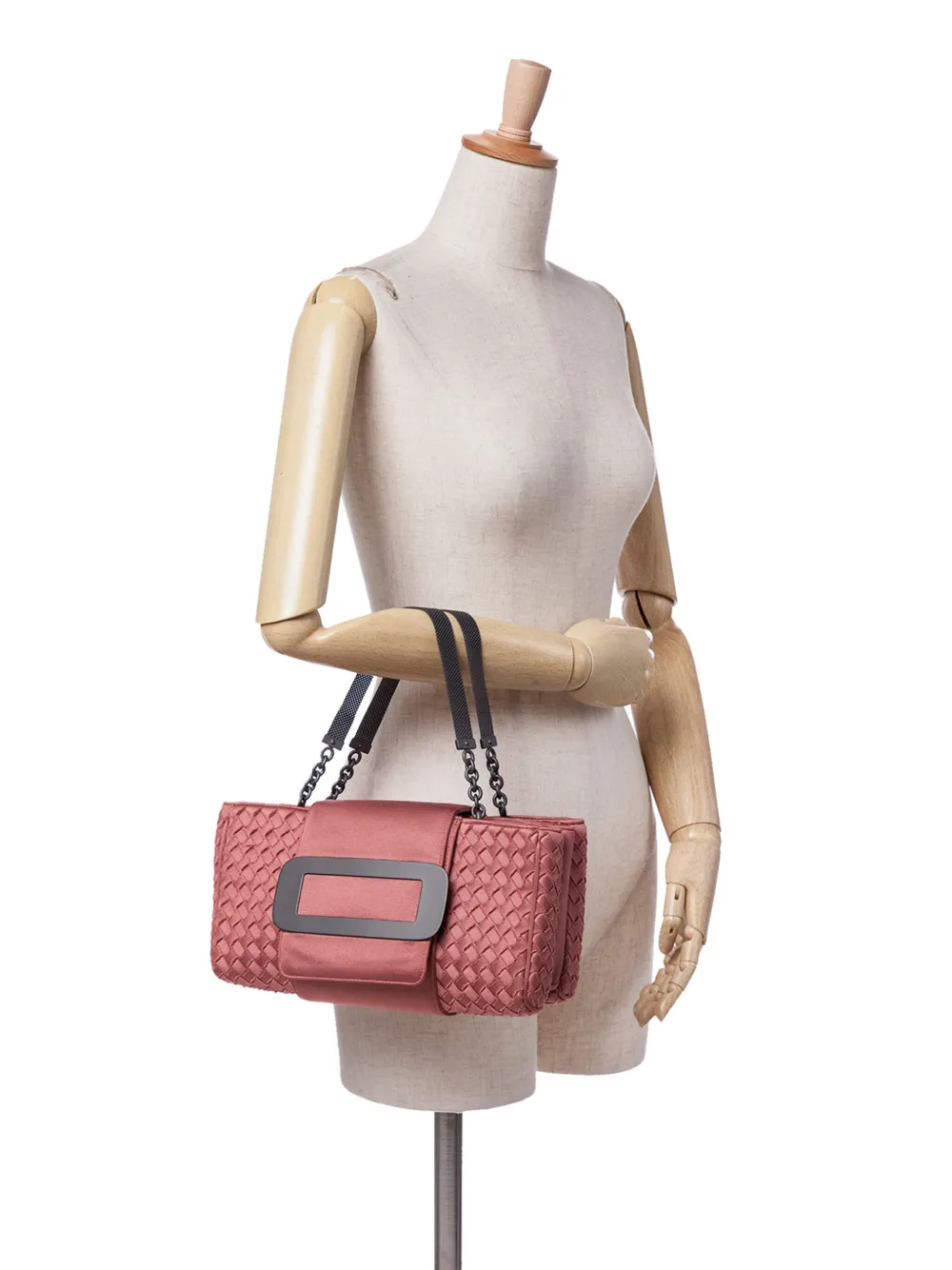Bottega Veneta Pre-Owned 2012-2024 Canvas Intrecciato Buckle Flap handbag | Pre-Owned | Image 2