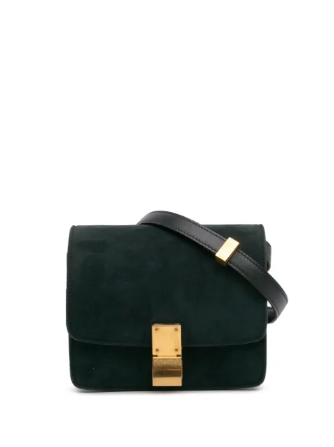 Céline Pre-Owned شنطة كروس 'كلاسيك بوكس' صغيرة شمواه 2018