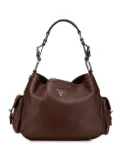 Prada Pre-Owned 2000-2024 Vitello Daino Side Flap Pockets shoulder bag - Brown