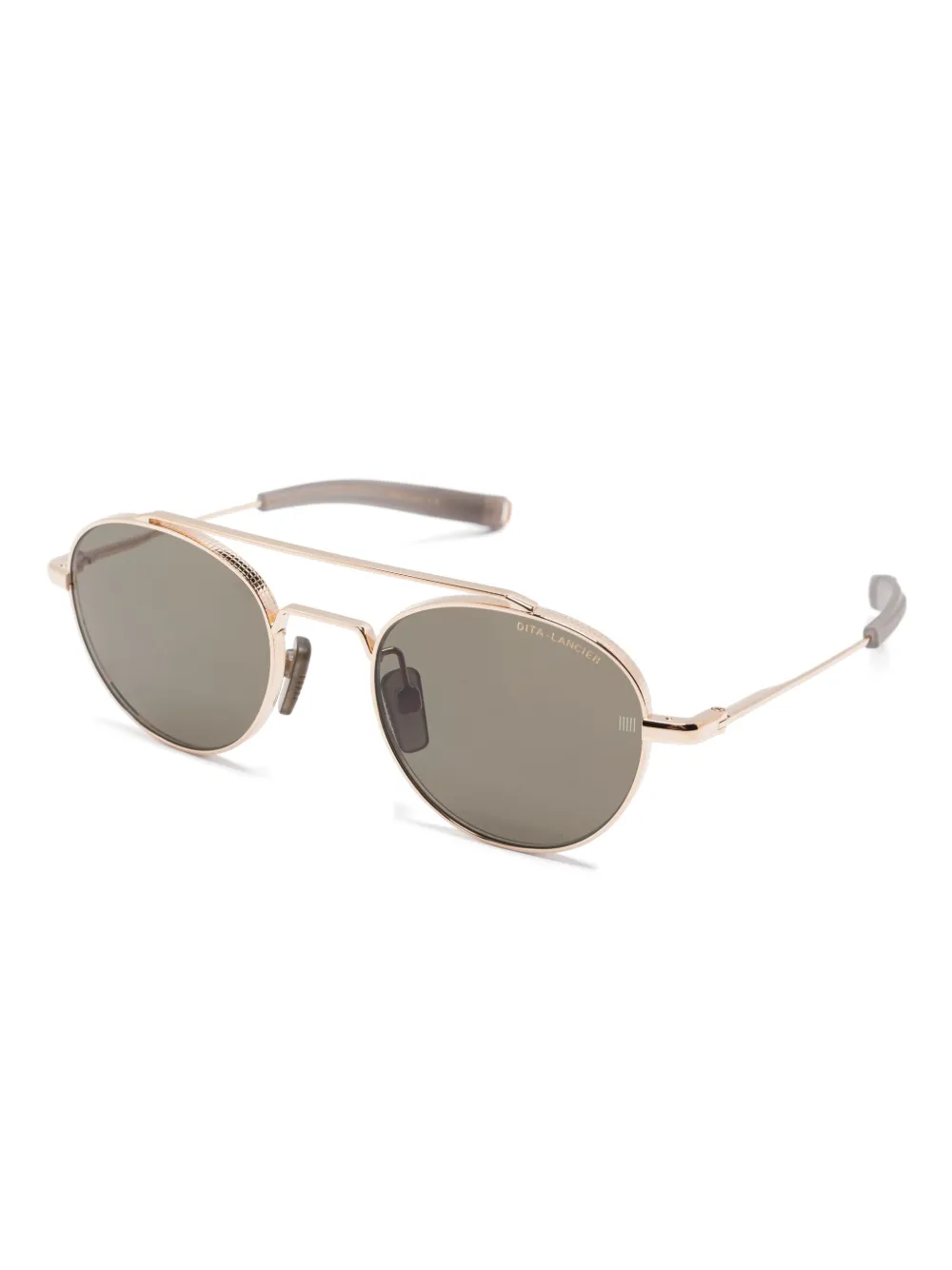 Dita Eyewear Zonnebril met rond montuur - Goud