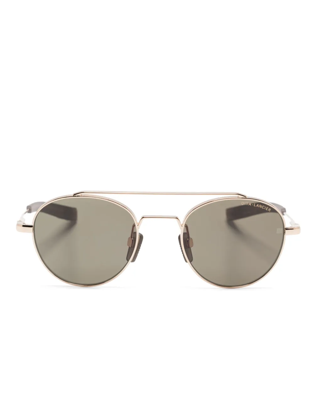 Dita Eyewear Zonnebril met rond montuur Goud