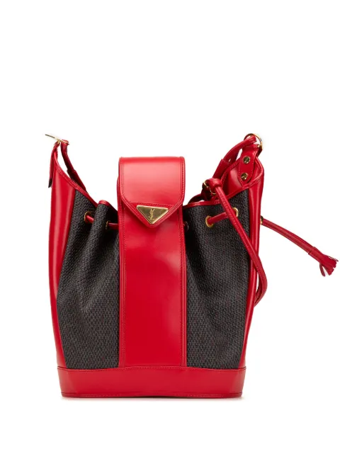 Saint Laurent Pre-Owned 20th Century Coated Canvas bucket bag