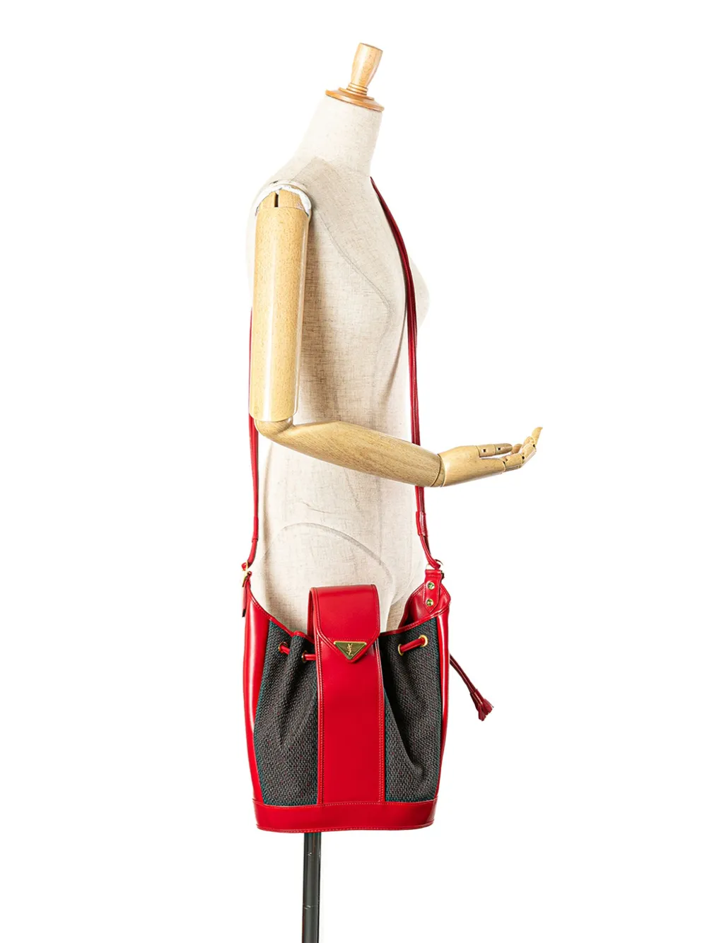Saint Laurent Pre-Owned bolsa bucket de lona revestida del siglo XX | Estilos de archivo | Image 2