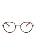 Matsuda round-frame glasses - Brown