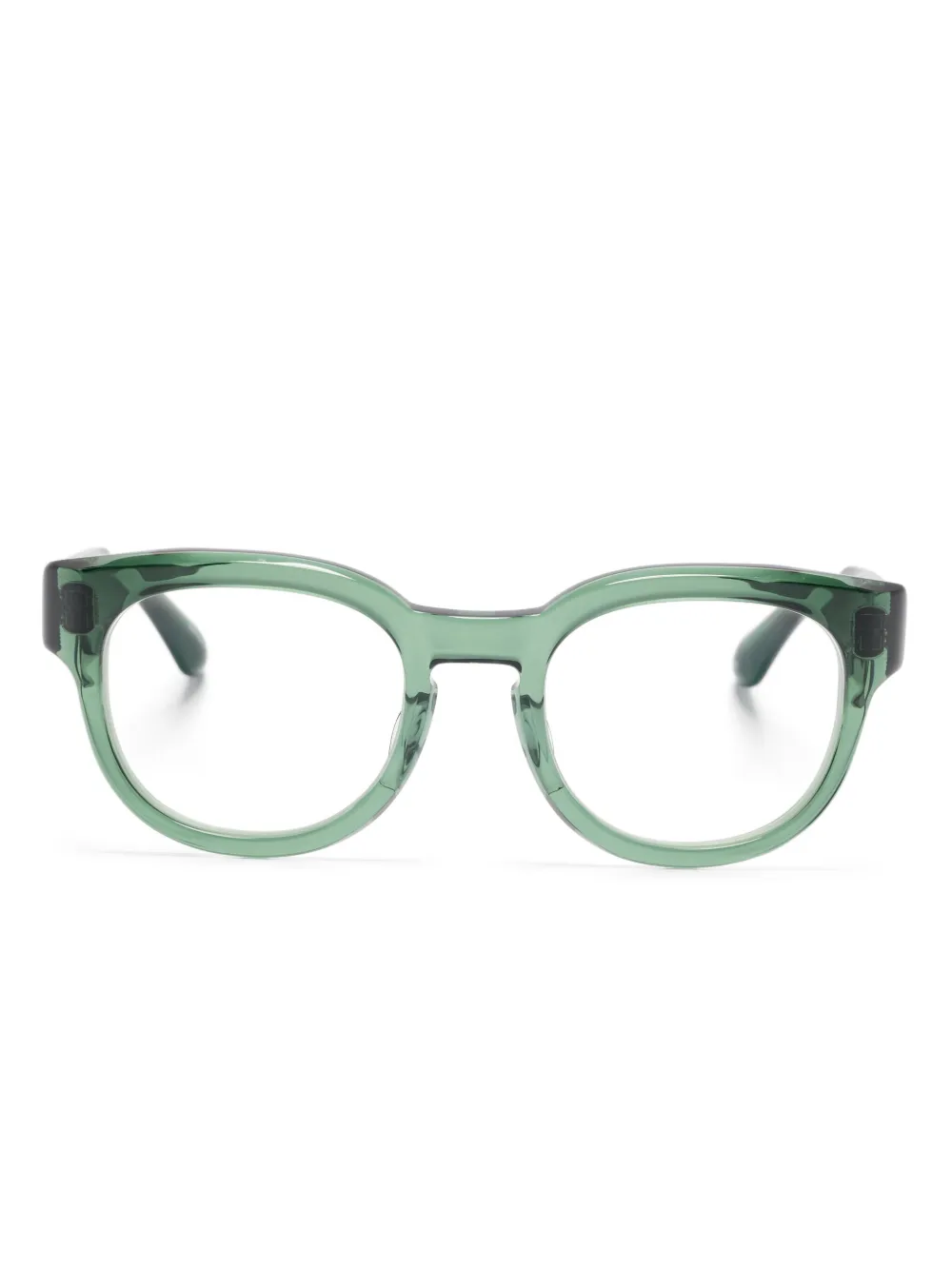 Matsuda square-frame glasses | Green | Image 1