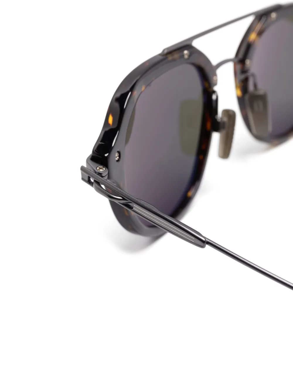 Dita Eyewear Zonnebril met rond montuur Bruin