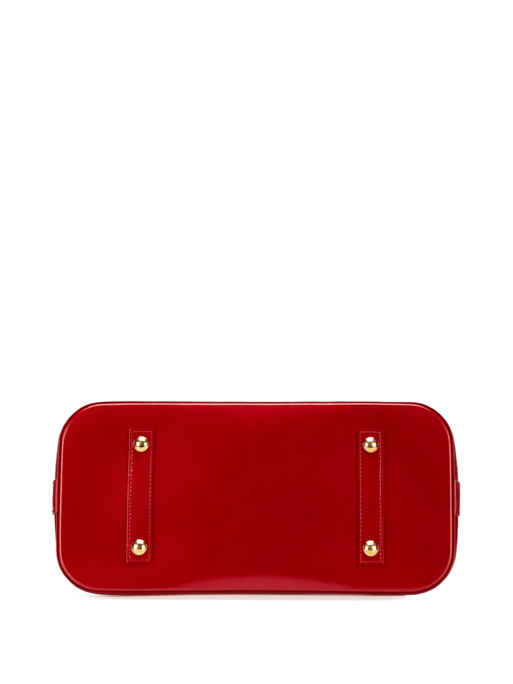 Pre-owned Louis Vuitton 2000-2024 Monogram Vernis Alma Gm Handbag In Red
