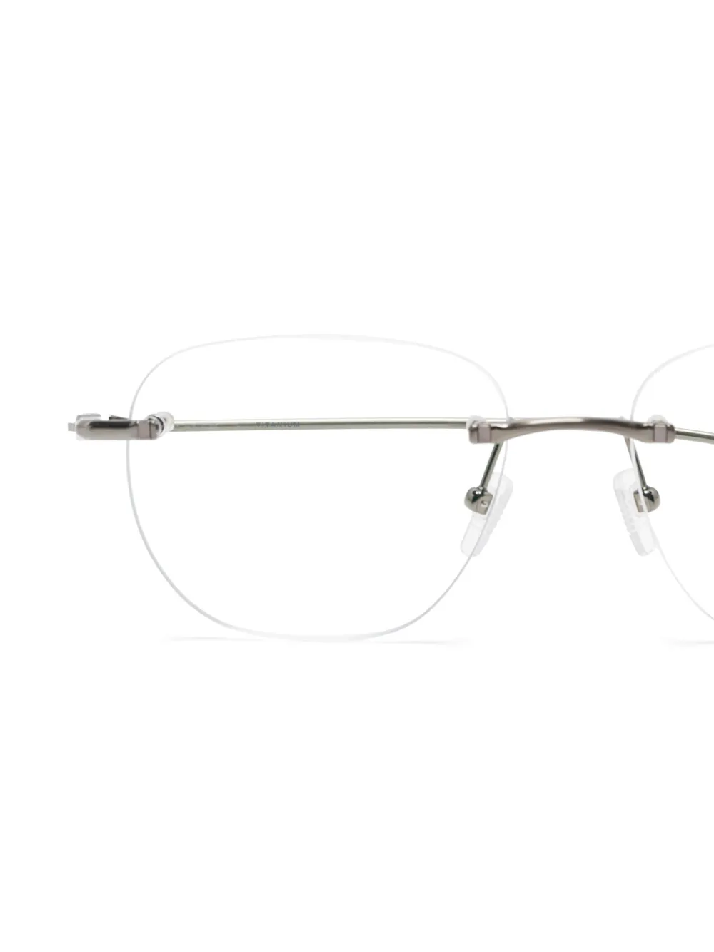 Dita Eyewear Bril met rond montuur Zilver