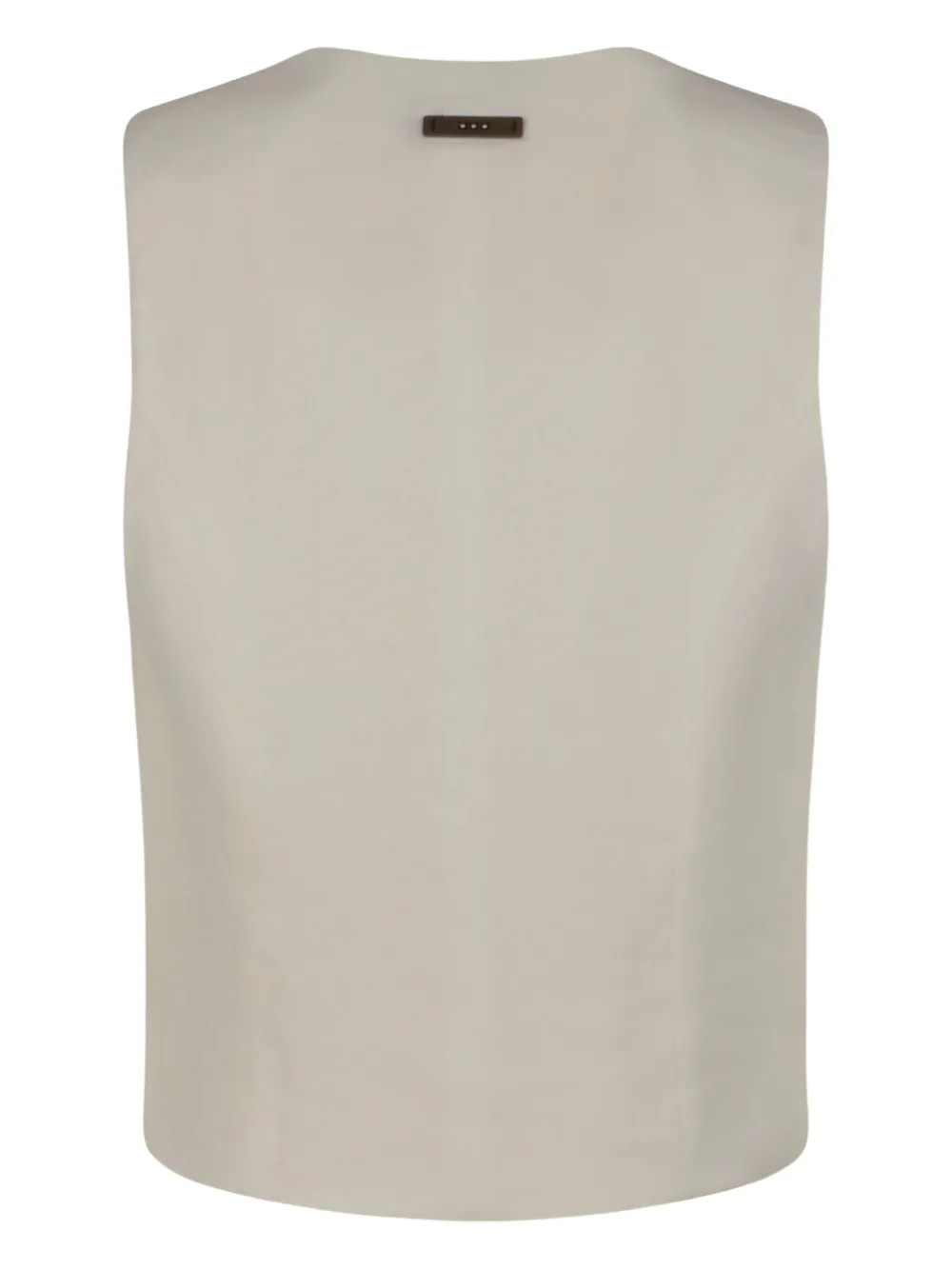 Peserico Linen Waistcoat In Neutral
