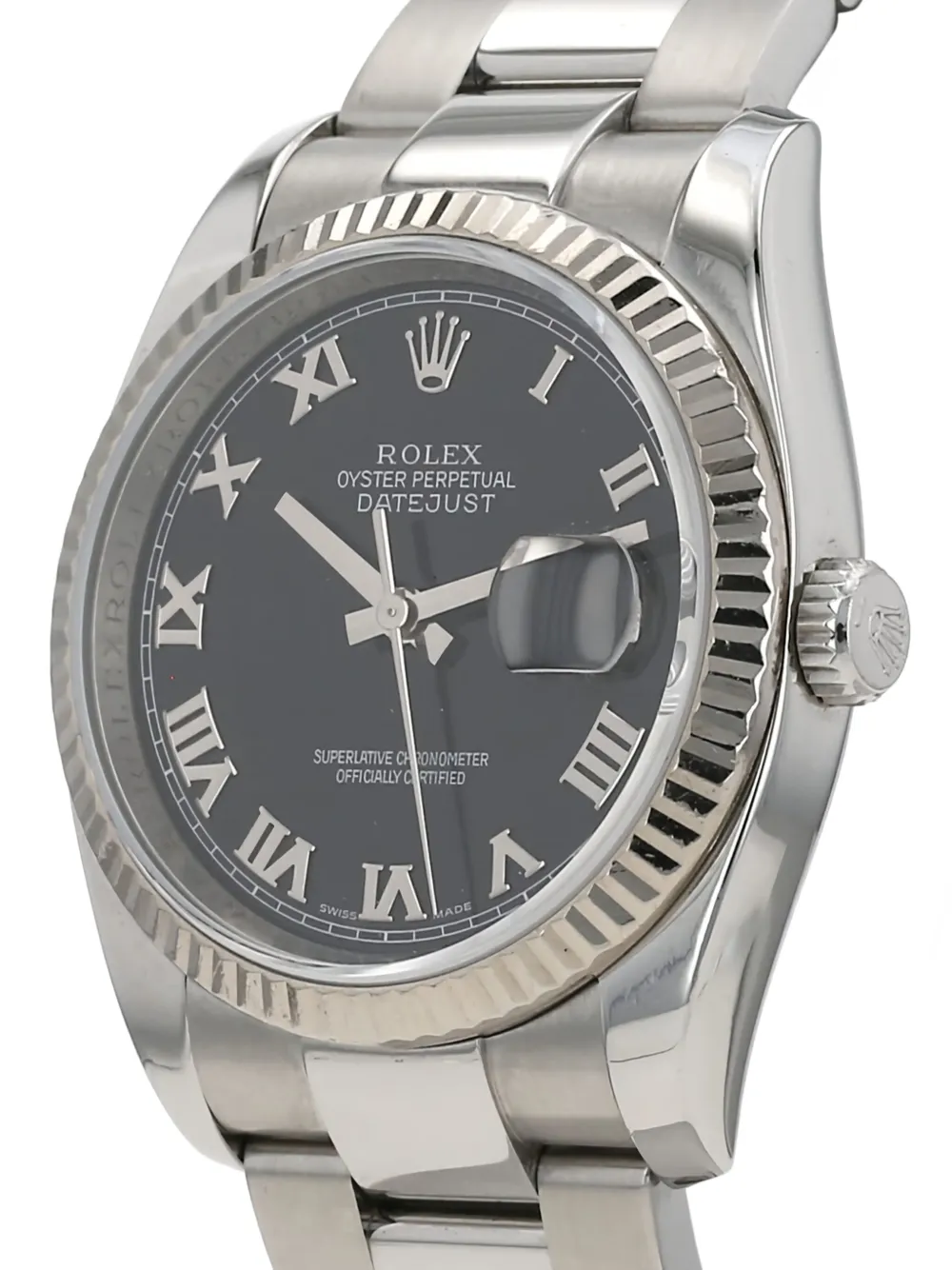 趣味 OYSTER PERPETUAL DATEJUST Rolex 2007 Oyster Perpetual Datejust 36mm | Black | FARFETCH