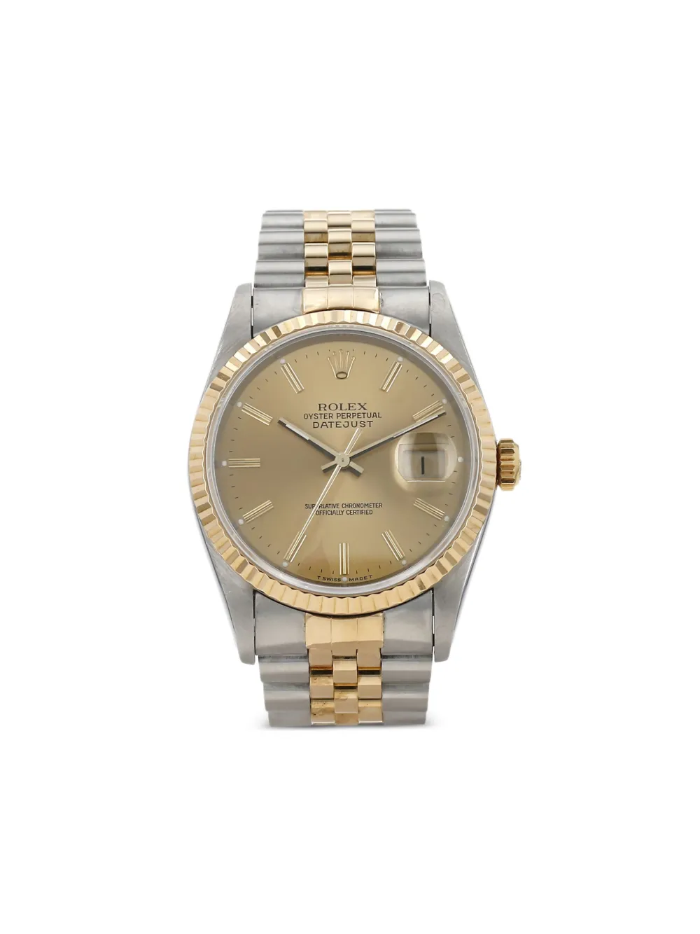 Rolex 1993 オイスター パーペチュアル デイトジャスト 36mm - ゴールドトーン Rolex 1993 オイスター パーペチュアル デイトジャスト 36mm - ゴールドトーン
